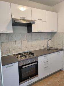 Kuchyň nebo kuchyňský kout v ubytování Apartments and rooms with parking space Metajna, Pag - 4120