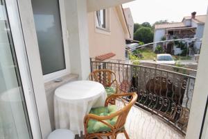 Balkón nebo terasa v ubytování Apartment Njivice 5458d