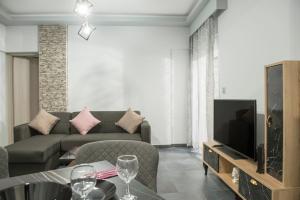 Televízia a/alebo spoločenská miestnosť v ubytovaní Dream Apartment "self check in"