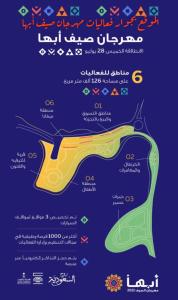 a poster for aestival ofestival with a drawing of a tail at ABHA GOLDEN in Abha