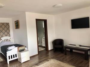 TV a/nebo společenská místnost v ubytování Casa Vasu
