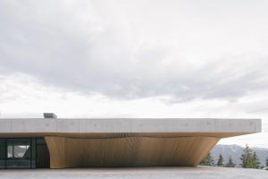 a building with a concrete slab on top of it at anders mountain suites 6 in Brixen