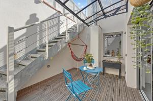Balkón alebo terasa v ubytovaní Le Patio Guilhemery