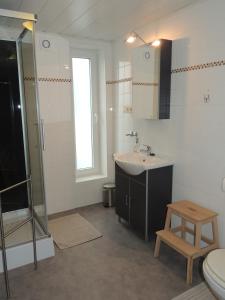 Koupelna v ubytování B&B Die Alte Scheune