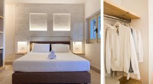 A bed or beds in a room at Gattarella Family Resort Puglia- Seaside Rooms and Suites with Premium Half-Board à la carte