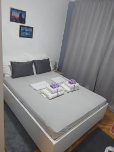 Posteľ alebo postele v izbe v ubytovaní Apartments SARA