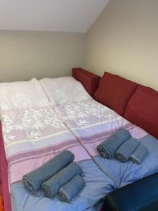 Postel nebo postele na pokoji v ubytování Dolina Lopatnice