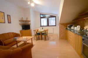 Kuchyňa alebo kuchynka v ubytovaní Apartement Hrebenka + 13 fotografií
