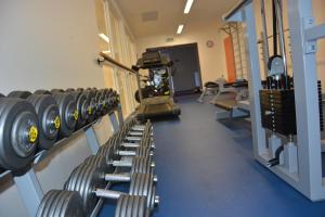 Fitness centrum a/nebo fitness zařízení v ubytování Sport Klub Hvozd
