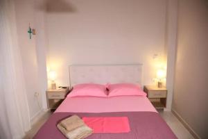 Posteľ alebo postele v izbe v ubytovaní Sarti View House
