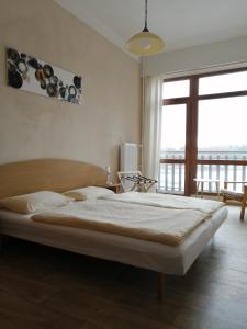 Tempat tidur dalam kamar di Hotel Chytrov