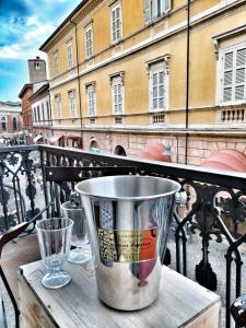 Balkón alebo terasa v ubytovaní Residenza Santi Muratori