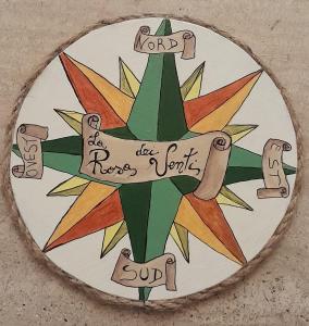 een bord met een cactus met woorden erop bij La Rosa dei Venti in Ortona