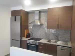 Kuchyň nebo kuchyňský kout v ubytování Apartament Cèntric a Ribes de Freser Vall de Núria