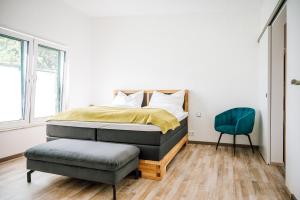 Posteľ alebo postele v izbe v ubytovaní Landhaus dasThomas + 37 fotografií