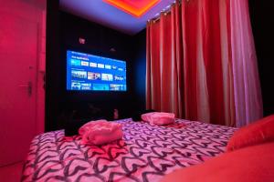 Posteľ alebo postele v izbe v ubytovaní La Golden Room