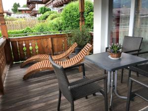 Balkon lub taras w obiekcie Apartmán Fürth