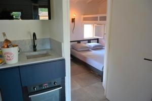 Kuchnia lub aneks kuchenny w obiekcie MAKE A WISH - VIEW SEA - beach on foot 5 minutes