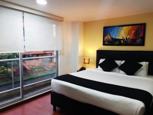 Cama o camas de una habitación en Hotel Radel Superior