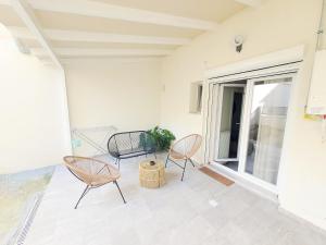 Balkón nebo terasa v ubytování Boho katoikia
