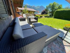 Istumisnurk majutusasutuses Chalet Solaria 2 bedrooms with mountain and garden view