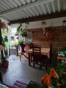 Posezení v ubytování Temazcal casa gema