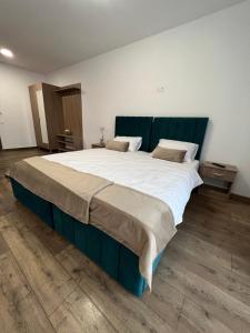 Tempat tidur dalam kamar di Aparthotel Plevnei 3