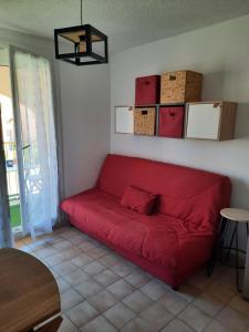 Zona de estar de studio vue sur mer