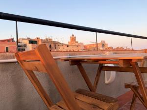 Balkón alebo terasa v ubytovaní Apartamento 1 en la muralla romana junto a la Catedral