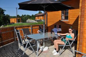 Balkón nebo terasa v ubytování Ferienhaus Altmann 1