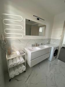 Koupelna v ubytování TWIN HOUSE