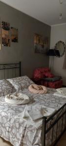 Postel nebo postele na pokoji v ubytování La casa di Ada