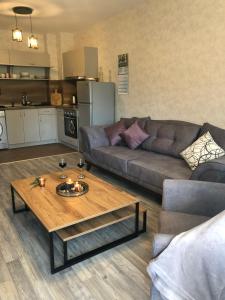 Кухня или кухненски бокс в Luxury Aparthotel STUDENETS
