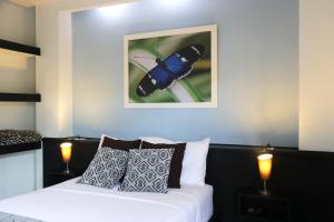 Voodi või voodid majutusasutuse Hotel-Restaurante Ancora toas