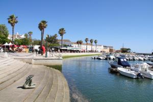 a group of boats docked in a marina at AL - Comfortable House in Faro