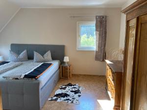 Postel nebo postele na pokoji v ubytování Ferien in Sachsen