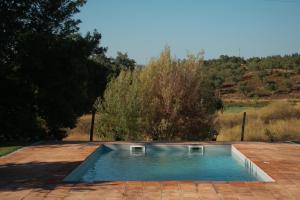 uma piscina no meio de um pátio em Quinta de SantAna da Várzea em Abrantes