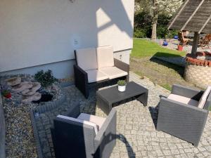 Posezení v ubytování Ferien in Sachsen