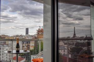 Udsigt til Paris eller udsigt til byen taget fra lejligheden