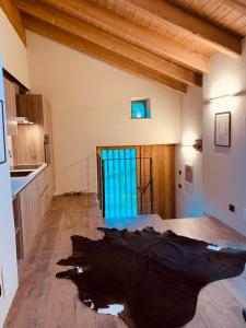 A bed or beds in a room at Lo Paglier - Le Four des Alpes