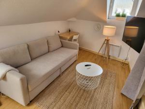 Część wypoczynkowa w obiekcie Appartement style loft en centre ville