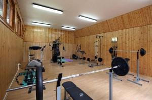 Posilňovňa alebo fitness centrum v ubytovaní Filarówka