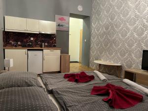 Ένα ή περισσότερα κρεβάτια σε δωμάτιο στο GLOBE Hostel Prague ADULTS ONLY