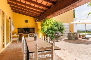 Balkón nebo terasa v ubytování Lidia Rural House