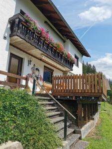 Balkón alebo terasa v ubytovaní Ferienwohnung im Nationalpark Gesäuse