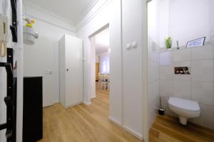 Koupelna v ubytování PéterPál apartman