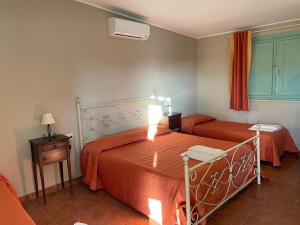 Letto o letti in una camera di Borgo Nocchiara