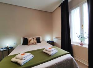 Posteľ alebo postele v izbe v ubytovaní Apartamento Itsasoa Barrika