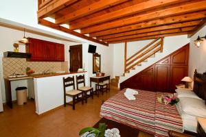 Dapur atau dapur kecil di Hovolo Hotel Apartments