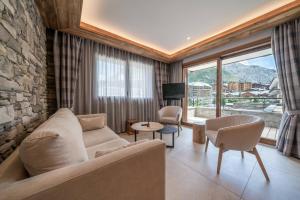 Posezení v ubytování Chalet Hotel Yeti